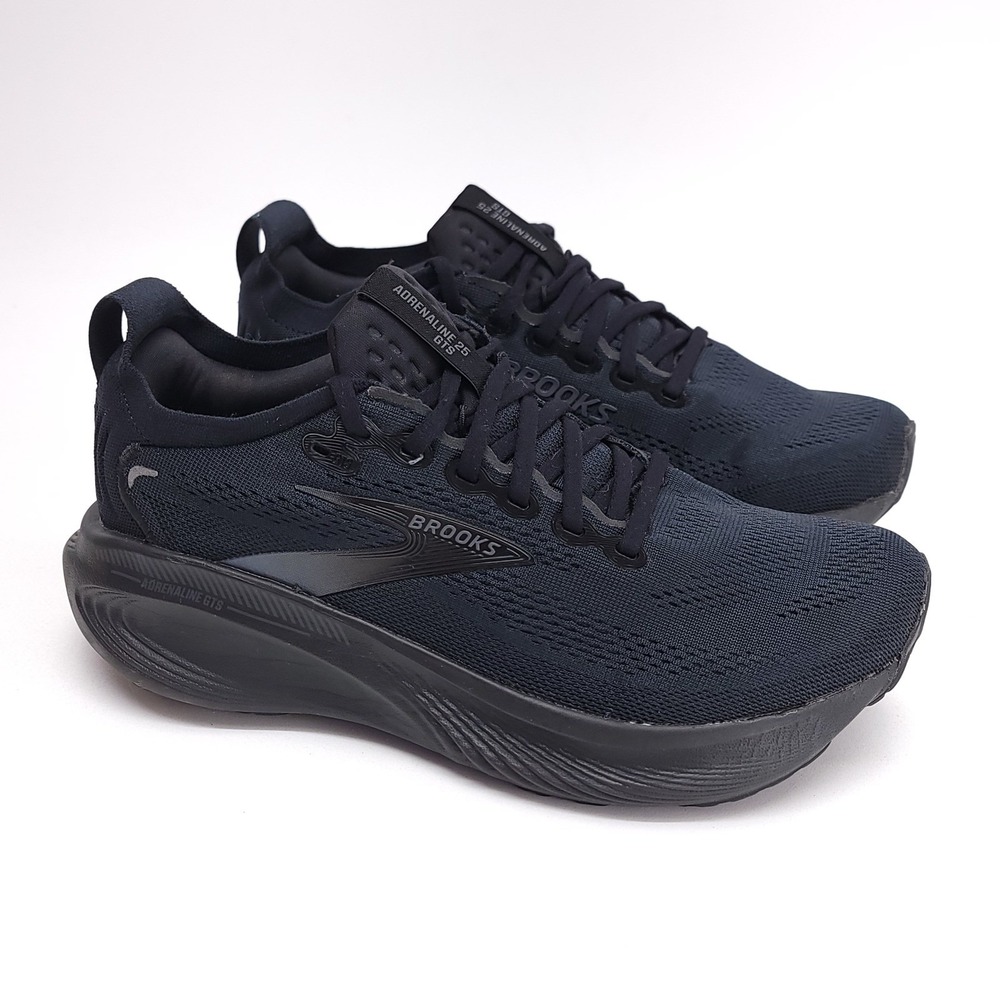 Brooks Adrenaline GTS 25 Womens 9 Extra Wide 2E Black Running Shoes